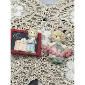 Precious Moments Teacher Pin -1.5" x 2"  Love Never Fails And Little Girl Pin